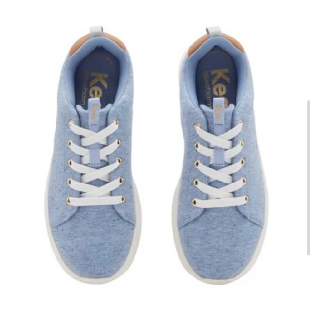 Keds Bliss Walk Jersey Lace Up Light Blue Sneakers